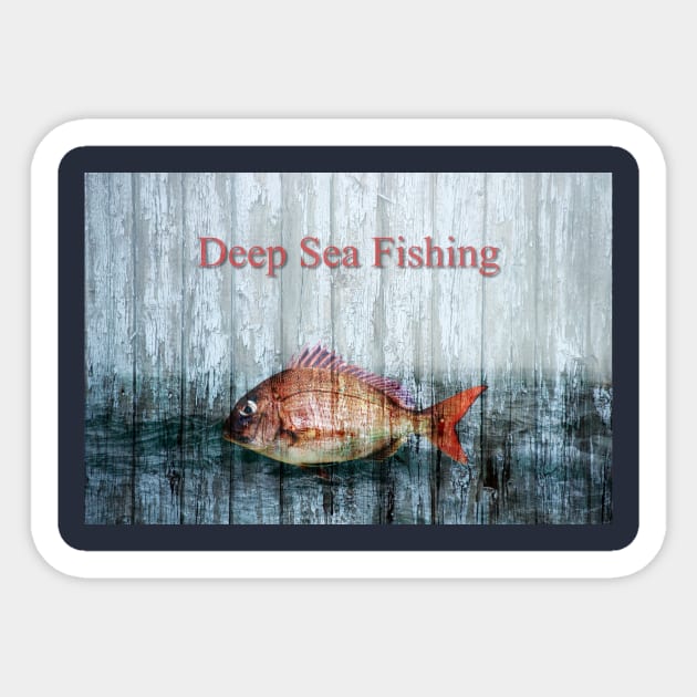 Deep Sea Fishing Sticker by JimDeFazioPhotography